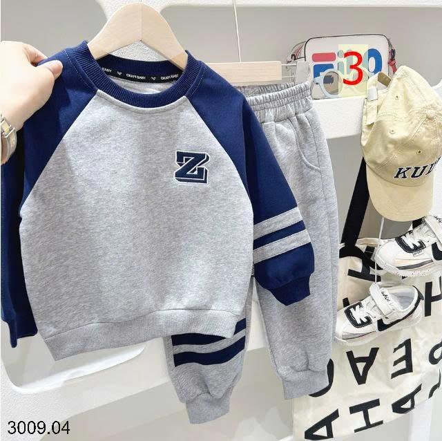 25HA3009.04 - BỘ NỈ KACADY CHO BÉ YÊU