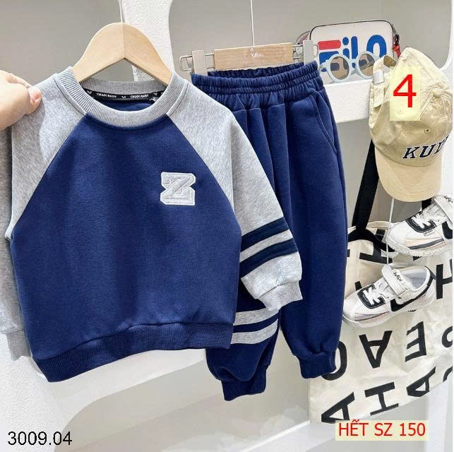 25HA3009.04 - BỘ NỈ KACADY CHO BÉ YÊU