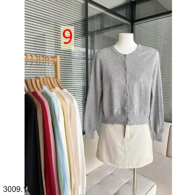 25HA3009.10 - ÁO LEN CARDIGAN MỎNG NỮ