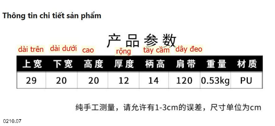 25HA0210.07 - TÚI XÁCH HOẠ TIẾT