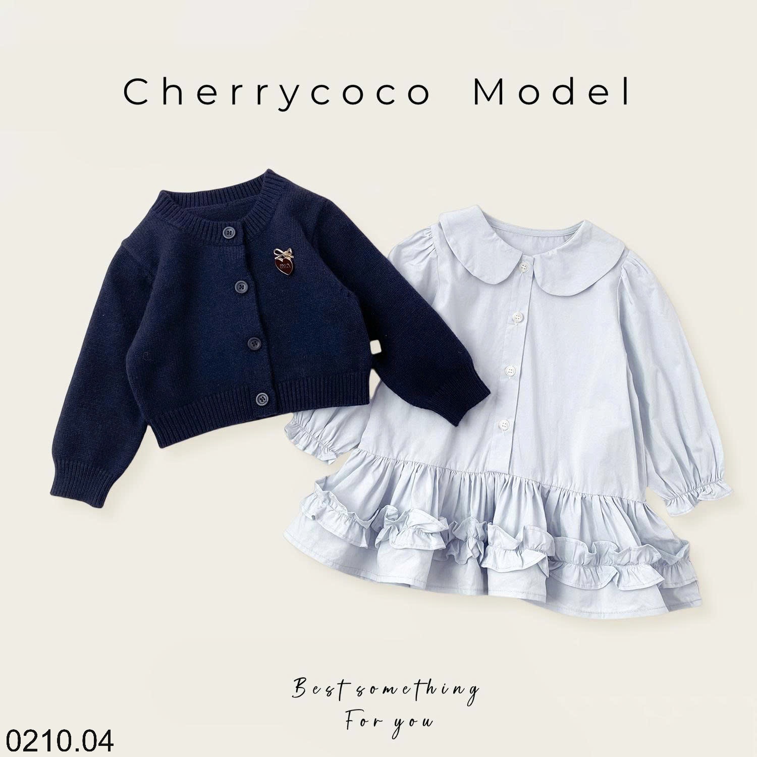 25HA0210.04 - SET VÁY ÁO CARDIGAN CHERRYCOCO CAO CẤP