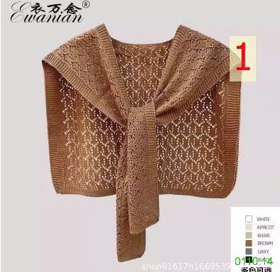 25HA0110.14 - KHĂN LƯỚI KHOÁC VAI THỦY THỦ THỜI TRANG