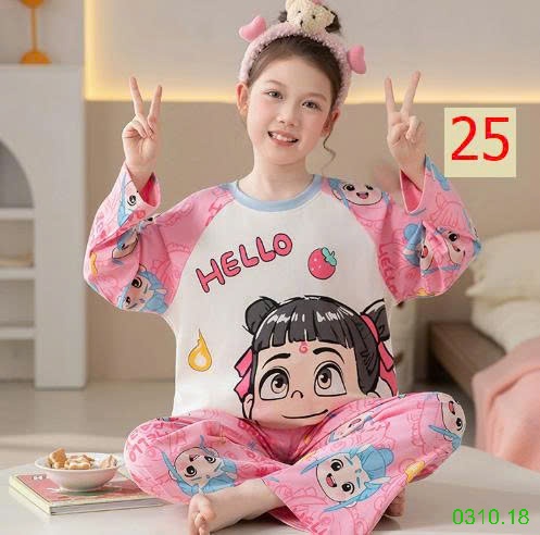 25HA0310.18 - BỘ MẶC NHÀ COTTON QUẢNG CHÂU MẸ CON