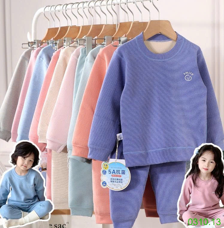 25HA0310.13 - BỘ NỈ KẺ LÓT LÔNG CỪU SIÊU ẤM CHO BÉ