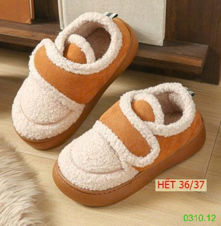 25HA0310.12 - GIÀY LƯỜI LÔNG CỪU ẤM ÁP CHO NỮ