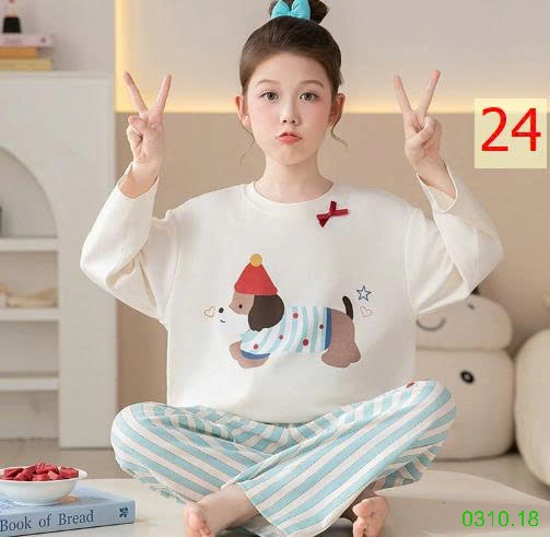 25HA0310.18 - BỘ MẶC NHÀ COTTON QUẢNG CHÂU MẸ CON