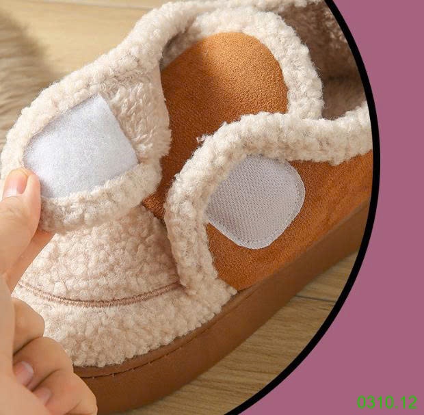 25HA0310.12 - GIÀY LƯỜI LÔNG CỪU ẤM ÁP CHO NỮ