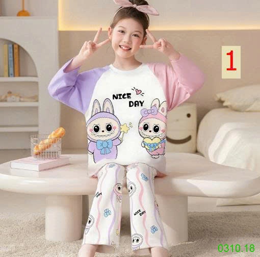 25HA0310.18 - BỘ MẶC NHÀ COTTON QUẢNG CHÂU MẸ CON
