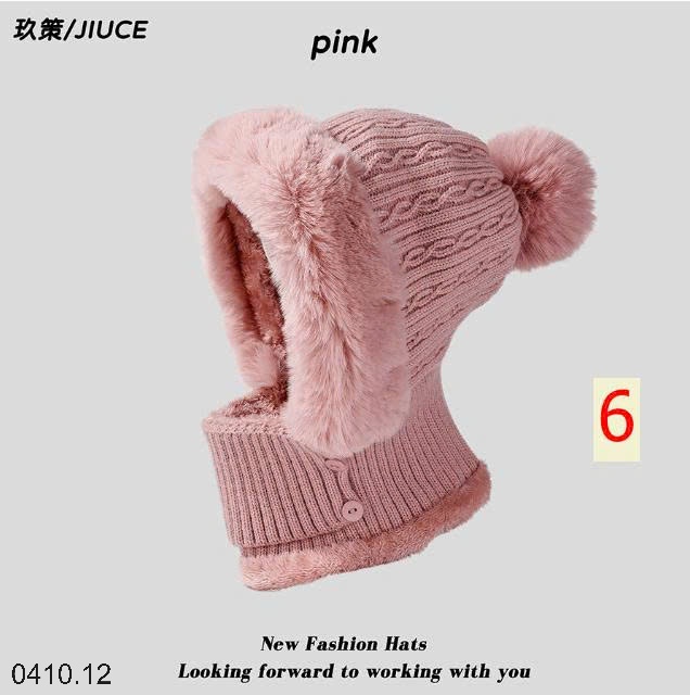 25HA0410.12 - MŨ LEN LÓT LÔNG CỔ LIỀN HÃNG JIUCE