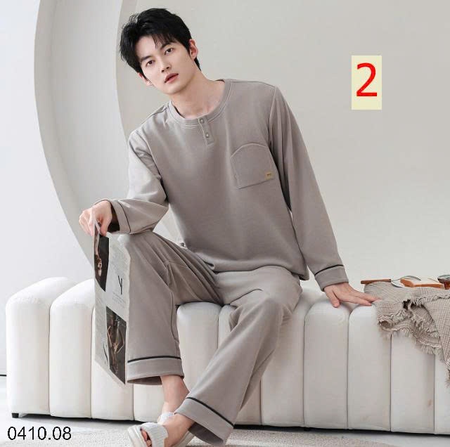 25HA0410.08 - BỘ NỈ MẶC NHÀ NAM