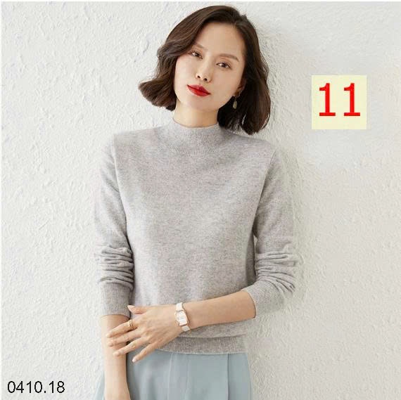 25HA0410.18 - ÁO LEN CỔ LỌ CHO NỮ