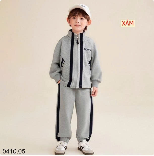 25HA0410.05 - BỘ NỈ SNOOPY SIZE ĐẠI CHO BÉ YÊU
