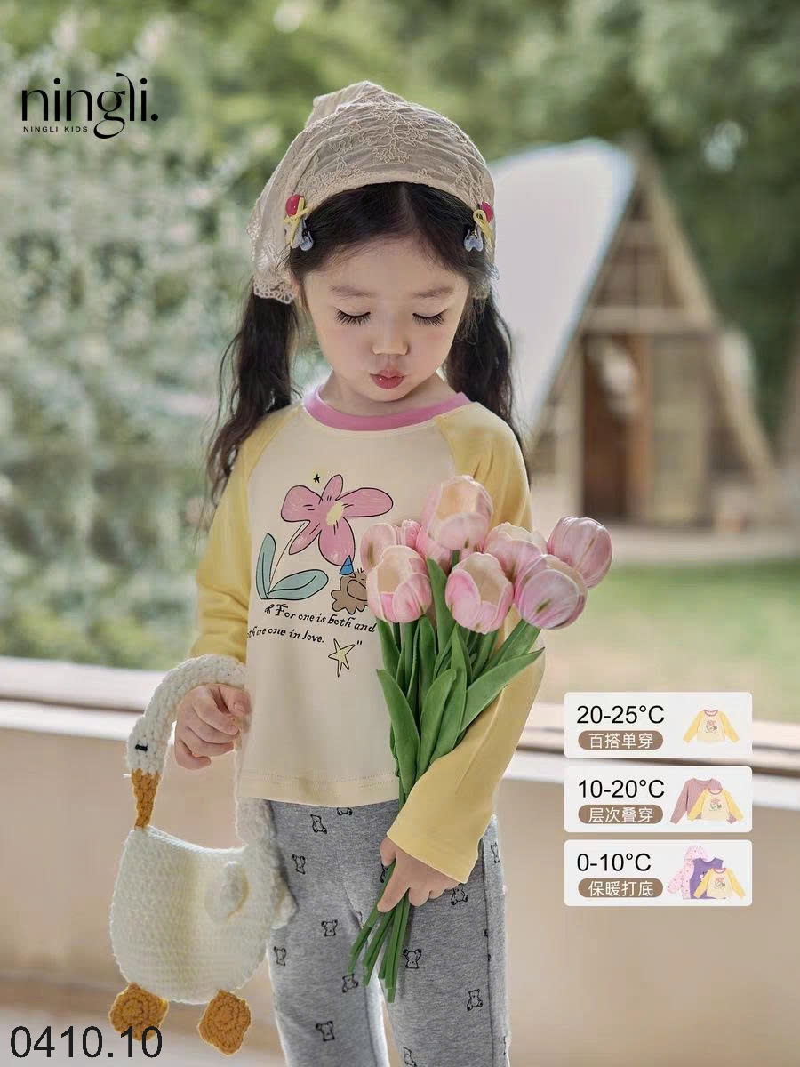 25HA0410.10 - ÁO THU ĐÔNG BÉ GÁI HÃNG NINGLI