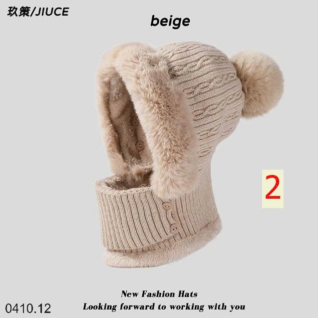 25HA0410.12 - MŨ LEN LÓT LÔNG CỔ LIỀN HÃNG JIUCE