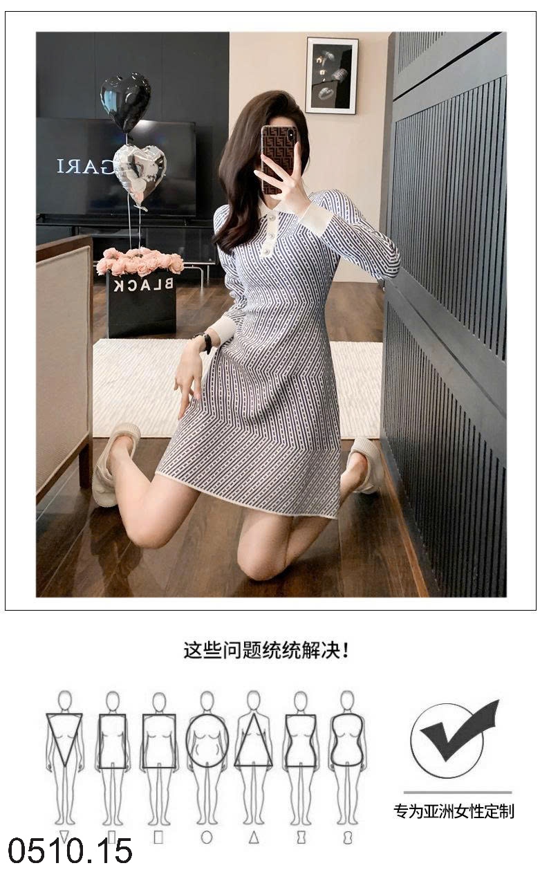 25HA0510.15 - BỘ SƯU TẬP VÁY LEN QUẢNG CHÂU CHO NỮ