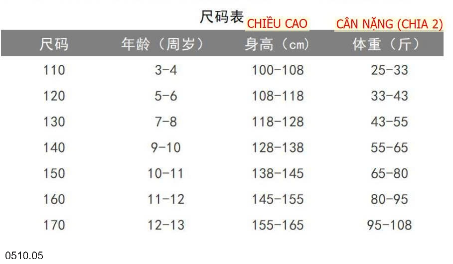 25HA0510.05 - BỘ NỈ BÉ GÁI SIZE ĐẠI