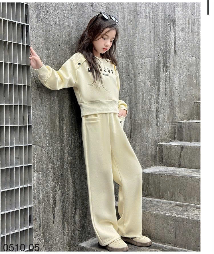 25HA0510.05 - BỘ NỈ BÉ GÁI SIZE ĐẠI