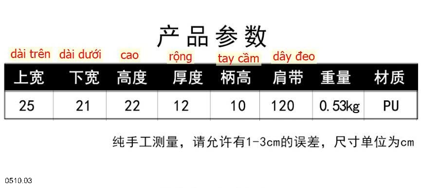 25HA0510.03 - TÚI BAOBAO KIỂU DÁNG MỚI