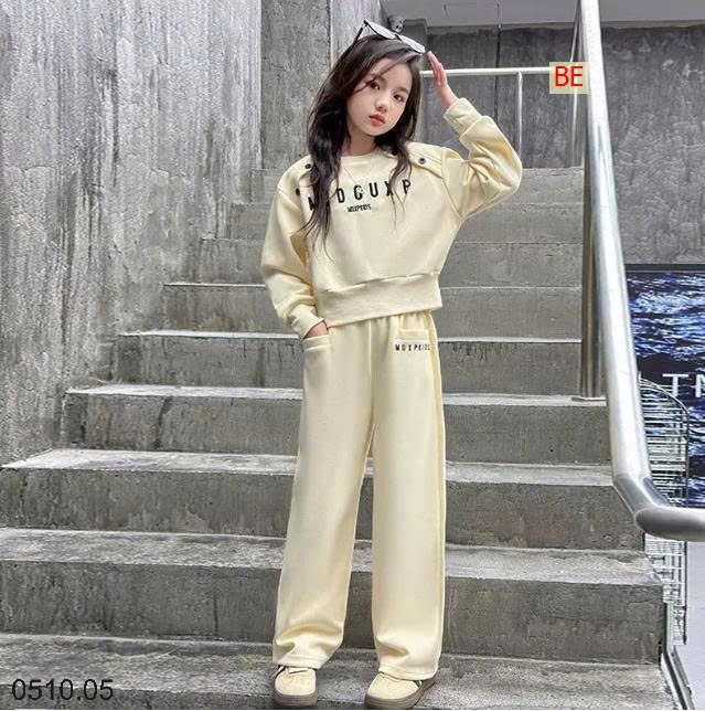 25HA0510.05 - BỘ NỈ BÉ GÁI SIZE ĐẠI