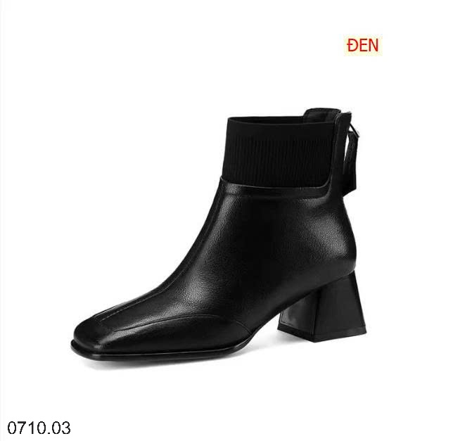 25HA0710.03 - BỐT MARTIN CỔ CAO 5CM DỆT KIM