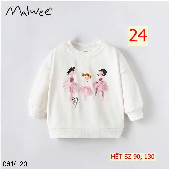 25HA0610.20 - ÁO NỈ MALWEE BÉ GÁI