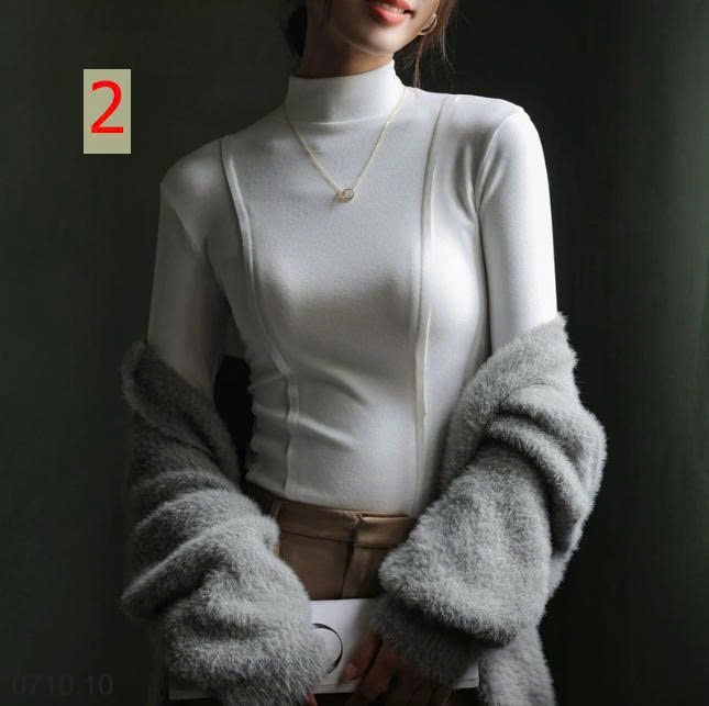 25HA0710.10 - ÁO GIỮ NHIỆT CỔ 3 PHÂN NỮ