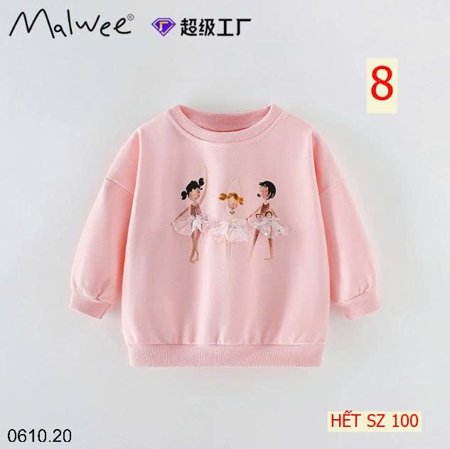 25HA0610.20 - ÁO NỈ MALWEE BÉ GÁI