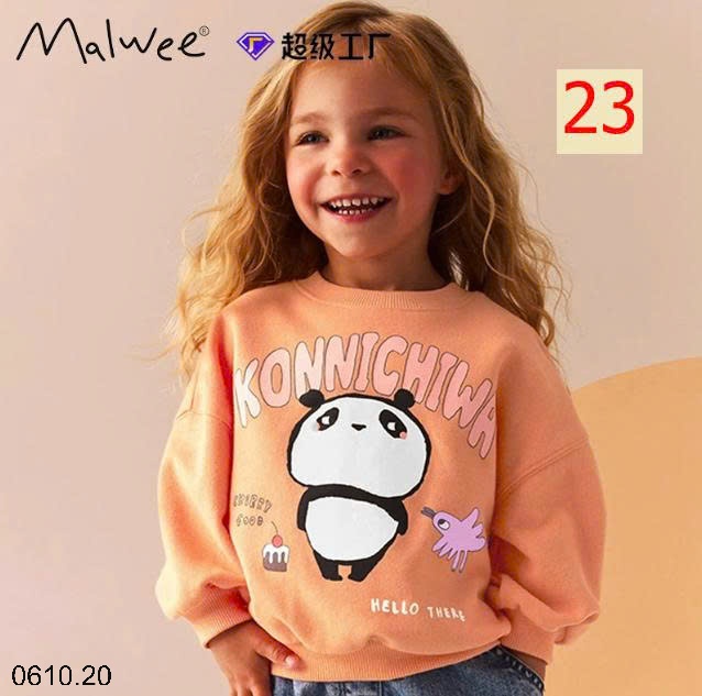 25HA0610.20 - ÁO NỈ MALWEE BÉ GÁI