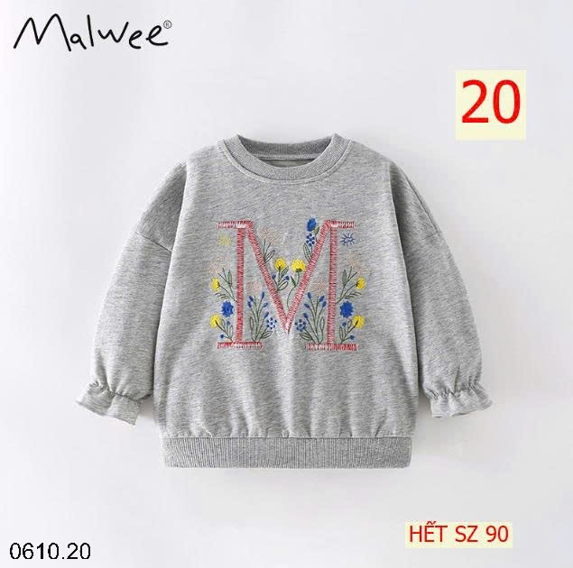 25HA0610.20 - ÁO NỈ MALWEE BÉ GÁI