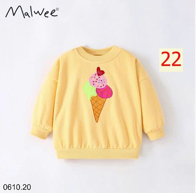 25HA0610.20 - ÁO NỈ MALWEE BÉ GÁI