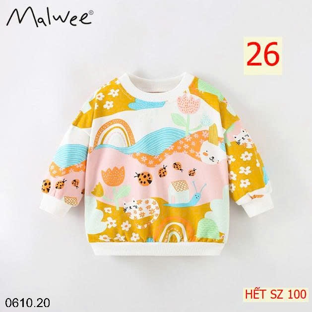 25HA0610.20 - ÁO NỈ MALWEE BÉ GÁI