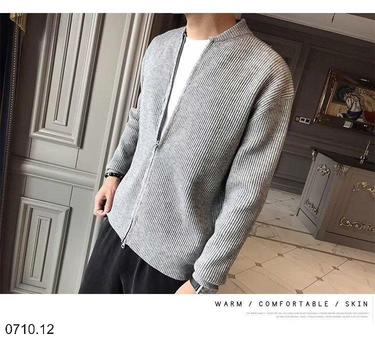 25HA0710.12 - ÁO KHOÁC KÉO KHÓA CARDIGAN NAM