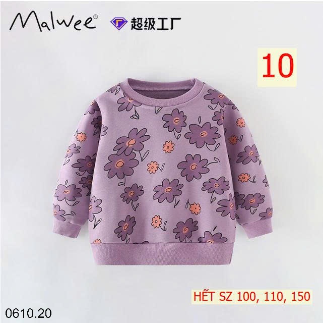 25HA0610.20 - ÁO NỈ MALWEE BÉ GÁI