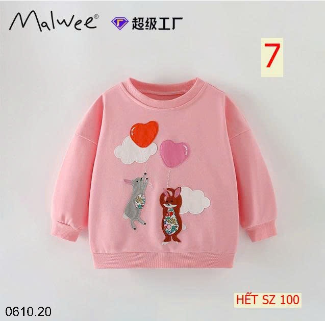 25HA0610.20 - ÁO NỈ MALWEE BÉ GÁI