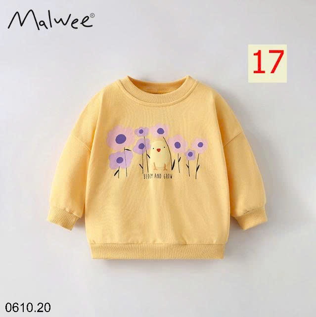 25HA0610.20 - ÁO NỈ MALWEE BÉ GÁI