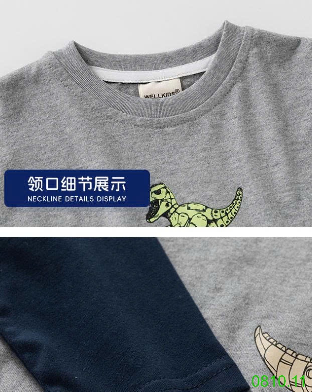 25HA0810.11 - ÁO THU ĐÔNG PHỐI TAY WELLKIDS
