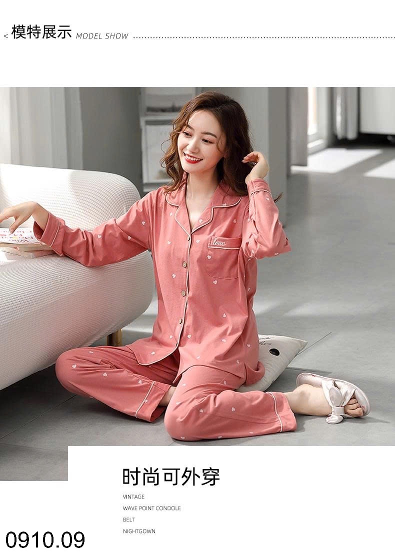 25HA0910.09 - BỘ PIZAMA MẶC NHÀ CHO NỮ