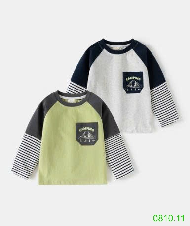 25HA0810.11 - ÁO THU ĐÔNG PHỐI TAY WELLKIDS