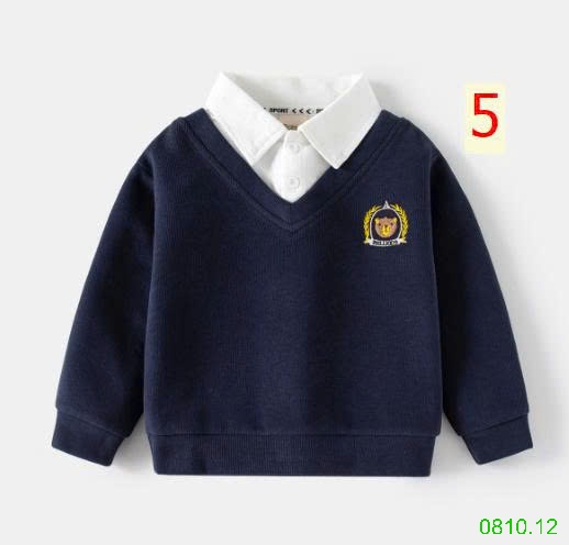 25HA0810.12 - ÁO CỔ SƠ MI WELLKIDS BÉ TRAI