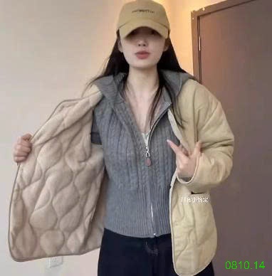 25HA0810.14 - ÁO CARDIGAN DỆT KIM CÓ MŨ TRÙM ĐẦU
