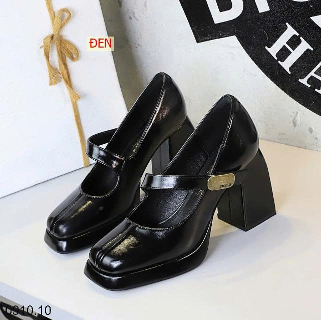 25HA0910.10 - GIÀY CAO GÓT ĐẾ DÀY NỮ