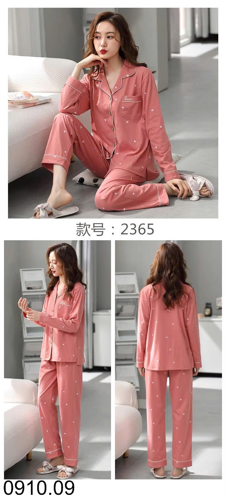 25HA0910.09 - BỘ PIZAMA MẶC NHÀ CHO NỮ