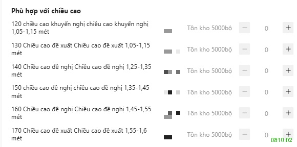 25HA0810.02 - BỘ THỂ THAO KÉO KHÓA LÓT LÔNG SZ ĐẠI BÉ TRAI