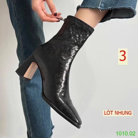 25HA1010.02 - GIÀY BỐT NGẮN KIỂU HÀN QUỐC