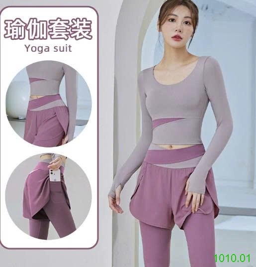 25HA1010.01 - SET BỘ YOGA DÀI TAY NỮ