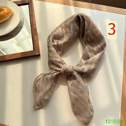 25HA1010.04 - SET 2KHĂN TƠ LỤA HỌA TIẾT