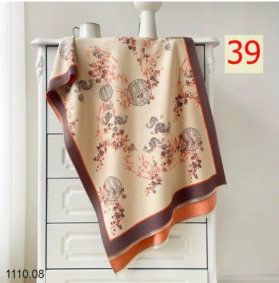 25HA1110.08 - KHĂN LEN HỌA TIẾT BẢN TO