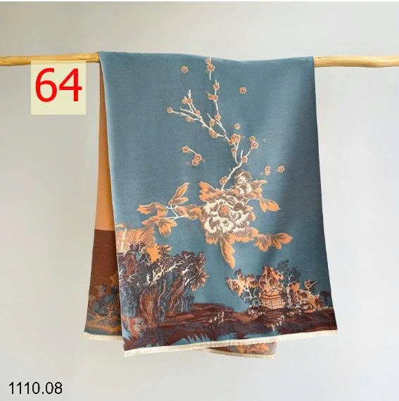 25HA1110.08 - KHĂN LEN HỌA TIẾT BẢN TO