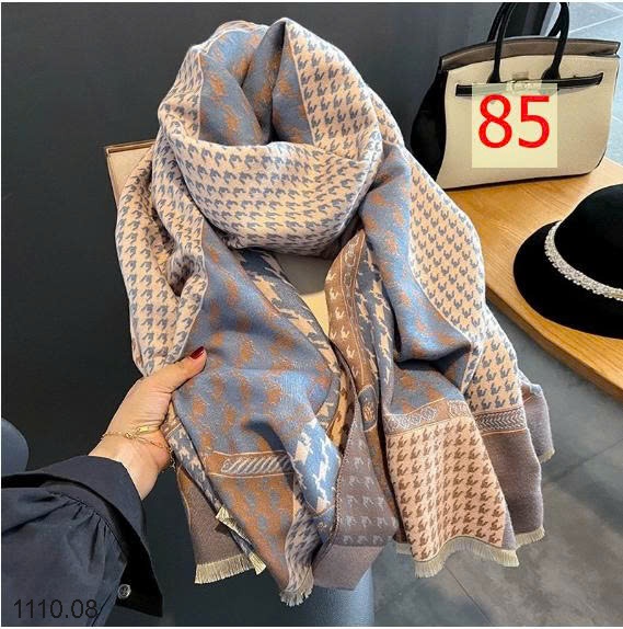 25HA1110.08 - KHĂN LEN HỌA TIẾT BẢN TO