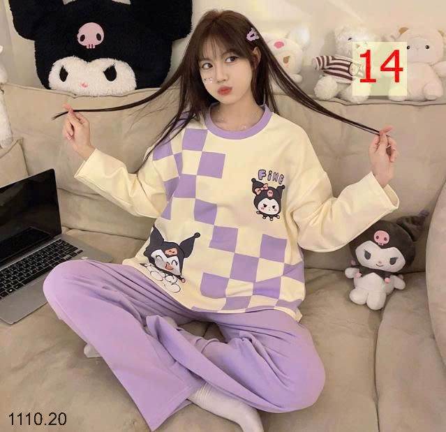 25HA1110.20 - BỘ MẶC NHÀ HOẠT HÌNH CHO NỮ